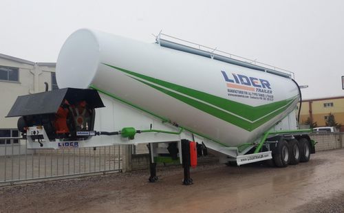 Remolque cisterna - 60 M³  - lider trailer - de cemento / de 3 ejes / con frenado por inercia