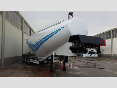 Remolque cisterna - 48 M³ - lider trailer - de cemento / de 3 ejes / con frenado por inercia