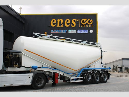 Remolque cisterna - 35 M³ - lider trailer - de cemento / de 3 ejes / con frenado por inercia