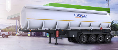 Semirremolque cisterna - lider trailer - para carburante / de 4 ejes / con frenado por inercia