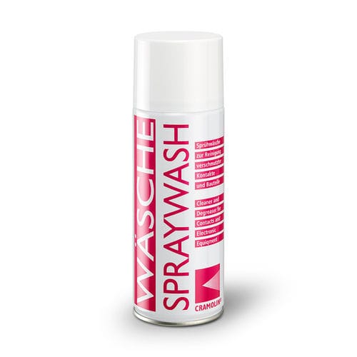 Detergente aerosol - Cramolin SPRAYWASH - ITW Industrial Solutions - a base de solvente / para contactos eléctricos / para la electrónica