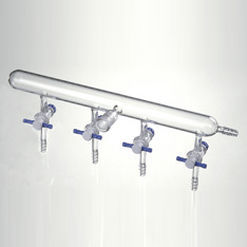 Manifold multivía - M541044   - Synthware glass - de vidrio / para gas