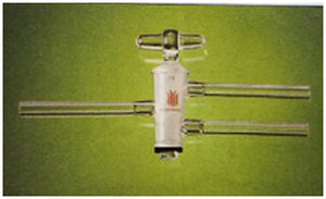 Grifo de 3 vías - S391656   - Synthware glass - de vidrio