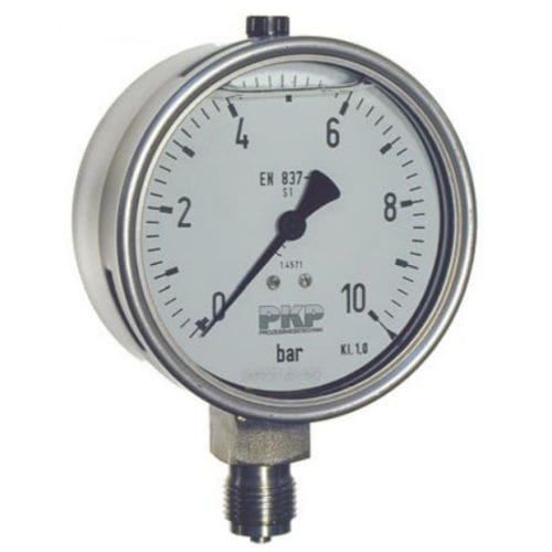 Manómetro de esfera - PMR04 - PKP PROZESSMESSTECHNIK GMBH - roscado / de latón / de acero inoxidable