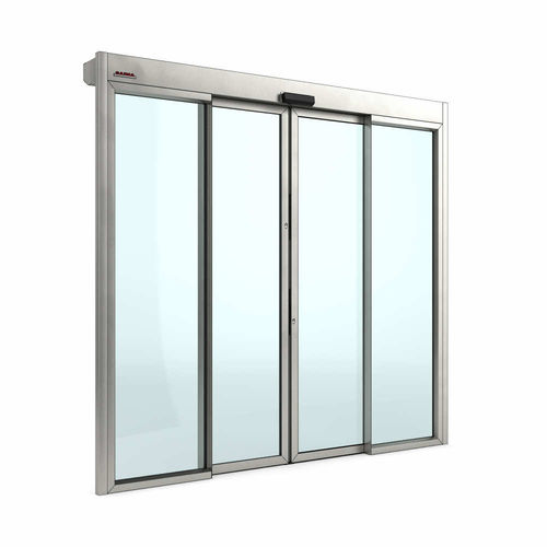 Puerta corredera - Securlight 327 - Saima Sicurezza SpA - peatonal / de acero / acristalados
