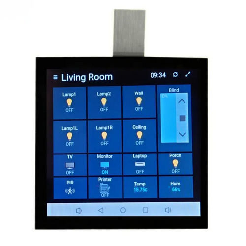Módulo de visualización TFT LCD - HG040HS002T01 - Shenzhen Hongguang Display Co., Ltd - IPS / con pantalla táctil capacitiva / con pantalla táctil resistiva