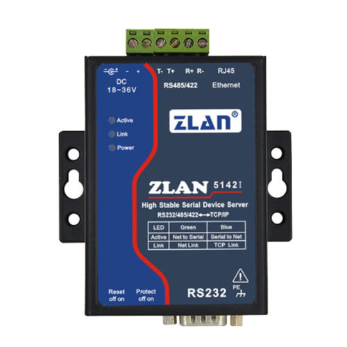 Servidor de periférico en serie - ZLAN5142I - Shanghai ZLAN Information Technology Co.,Ltd - Modbus / Ethernet / industrial