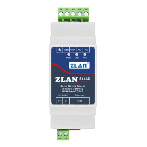 Servidor de periférico en serie - ZLAN5143D - Shanghai ZLAN Information Technology Co.,Ltd - RJ45 / Modbus / industrial