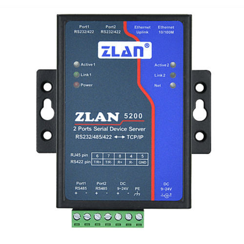 Servidor de periférico en serie - ZLAN5200 - Shanghai ZLAN Information Technology Co.,Ltd - Ethernet / RJ45 / DB9