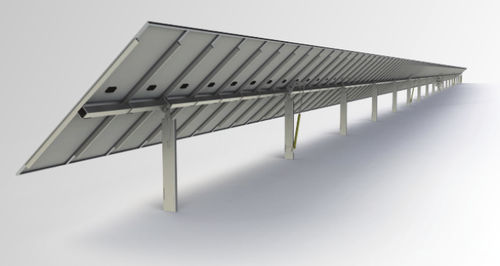 Seguidor solar de un eje - M-TRC series - Metaloumin - fijo / fotovoltaico