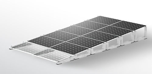 Sistema de fijación solar en suelo - Sun Ballst - para instalación vertical / de hormigón