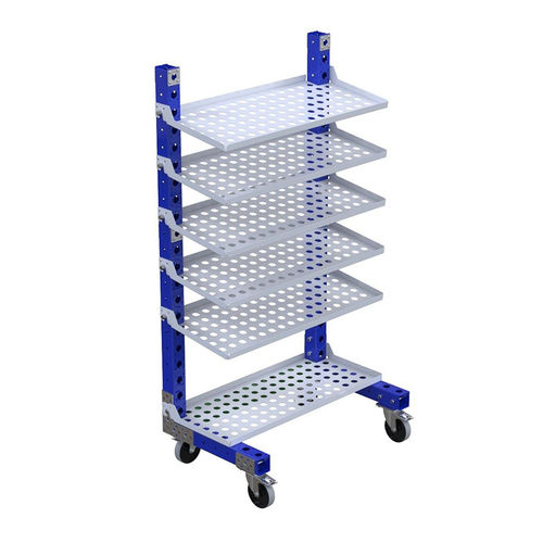 Sistema de estanterías para depósito de almacenamiento - FQ-0306 - OPEX FACTORY - de transporte / móvil / ajustable