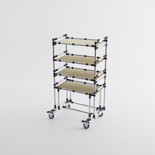 Sistema de estanterías para depósito de almacenamiento - LOG-0306 - OPEX FACTORY - de manipulación / de transporte / con tablas