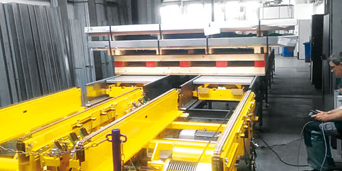 Sistema de almacenamiento de lanzadera - Intertex Maschinenbau Ingeborg Deiss GmbH & Co.