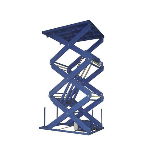 Mesa elevadora de triple tijera - ETW 3 series - SANTSAI MACHIENRY - eléctrica / estacionaria / para cargas pesadas