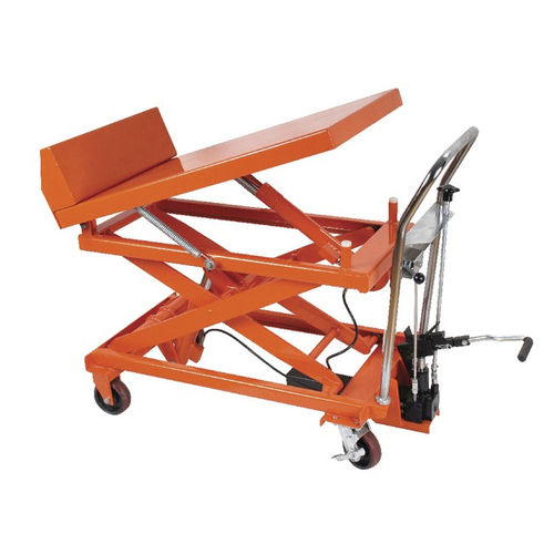 Mesa elevadora basculante - TF F-1 series - SANTSAI MACHIENRY - de tijera / hidráulica / manual