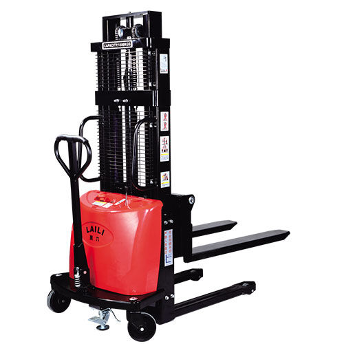 Apiladora semieléctrica - BDS10-35 - SANTSAI MACHIENRY - alimentada por batería / electrohidráulica / con operador a pie