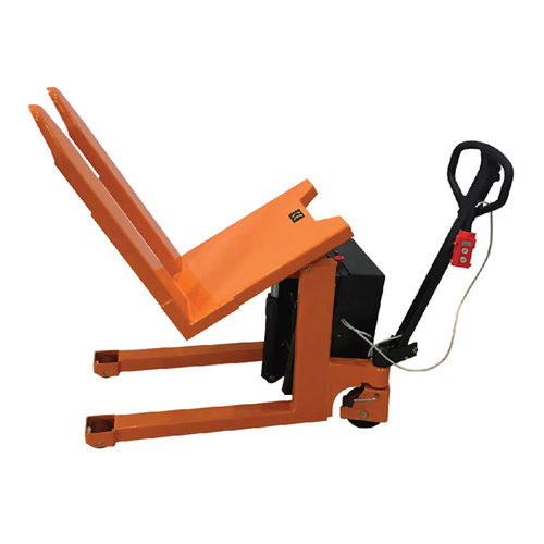 Apiladora semieléctrica - ELTIO - SANTSAI MACHIENRY - con operador a pie / 12 V / volcador
