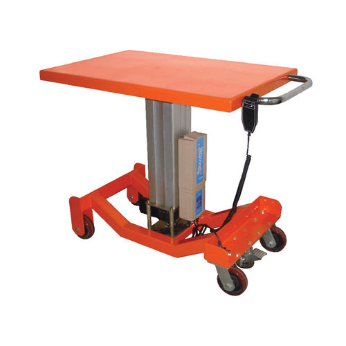 Mesa elevadora de columna - PTI0-2036E - SANTSAI MACHIENRY - eléctrica / estacionaria / móvil