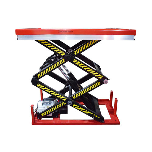 Mesa elevadora de doble tijera - ETW1000 - SANTSAI MACHIENRY - eléctrica / estacionaria / de carga