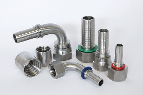 Racor de ángulo - X series  - IMM Hydraulics - de acero inoxidable / de tubos flexibles