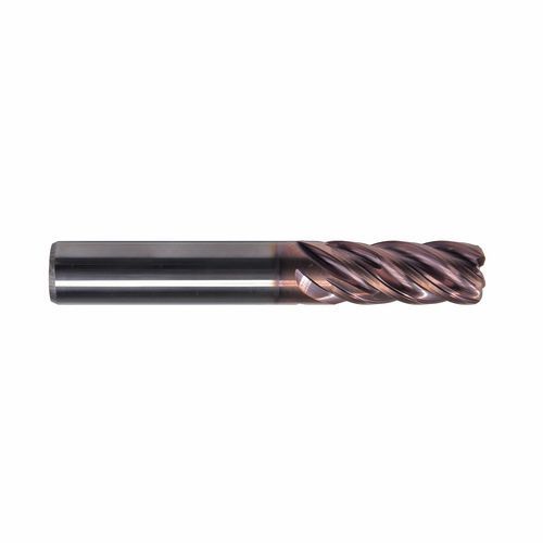 Fresa con hélice asimétrica - H5 series - DueCi SRL - de punta esférica / toroidal / carburo sólido