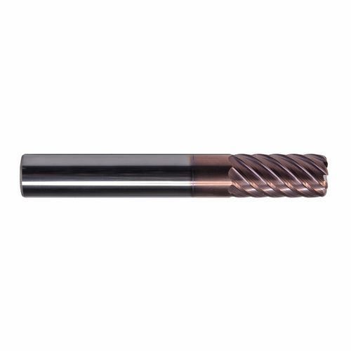 Fresa de punta esférica - H7S series - DueCi SRL - toroidal / carburo sólido / de ángulos