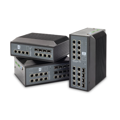 Conmutador Ethernet administrable - EDSwitch 10G - b-plus mobile control GmbH - 12 puertos / 20 puertos / Gigabit Ethernet