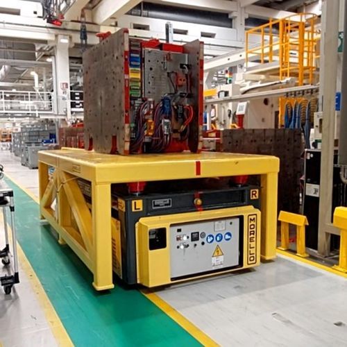 Carro de transferencia de transporte - SGAI and OMNI Transporter - MORELLO USA - para cargas pesadas / alimentado por batería / con plataforma