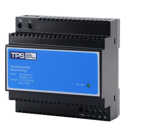 Alimentación eléctrica en riel DIN - TPS100-GP12V - TPS Elektronik GmbH - AC/DC / monofásica / CE