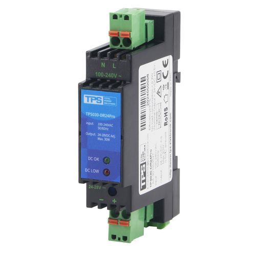 Alimentación eléctrica en riel DIN - TPS030-DR24Pro - TPS Elektronik GmbH - AC/DC / monofásica / CE