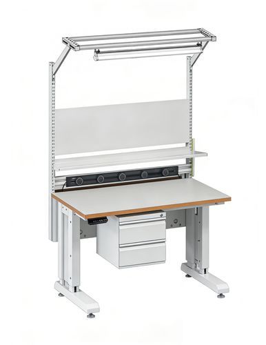 Puesto de trabajo para ensamblaje - Lifting-1260 - TPS Elektronik GmbH - de filmación de inspección / para laboratorio / para montaje/desmontaje
