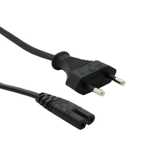 Cordón eléctrico con toma - IEC60320-C7-EU-Black - TPS Elektronik GmbH - para conector CEI