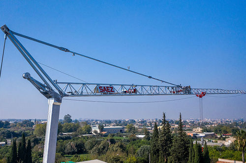 Grúa montada sobre camión - H 32 - Gruas Saez - de montaje automatizado / para obra / de elevación