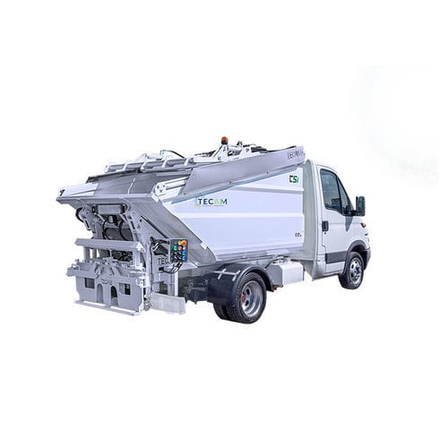 Compactador de basura mezclado - C series - Tecam srl - móvil / para contenedor de residuos