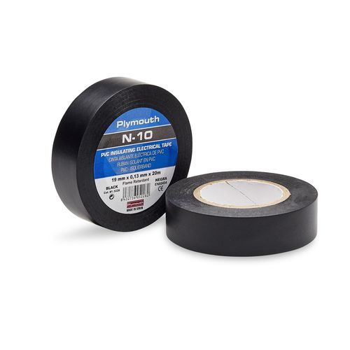 Cinta adhesiva aislante - N-10 - Plymouth Rubber Europa S.A.U. - de PVC / goma / negra