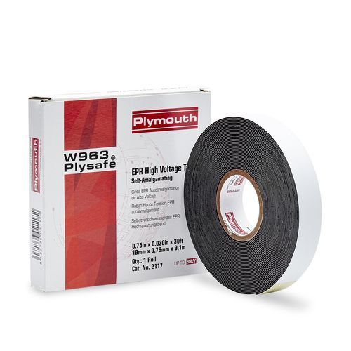 Cinta de aislamiento eléctrico - W963 Plysafe - Plymouth Rubber Europa S.A.U. - autovulcanizable / de caucho / para aplicaciones de alta tensión