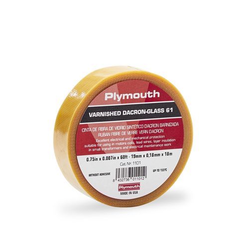 Cinta de aislamiento eléctrico - 61 - Plymouth Rubber Europa S.A.U. - de fibra de vidrio