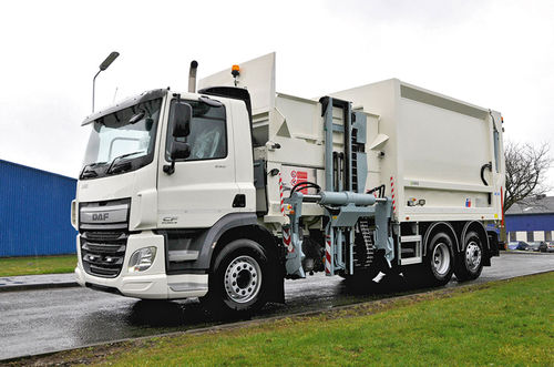 Carretilla elevadora lateral híbrida - ﻿FMO PLUS - Farid Zoeller group - autoguiada / de manipulación / para contenedores