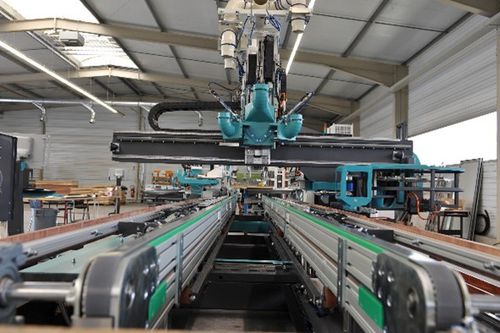 Centro de mecanizado CNC 3 ejes - Dubus Industrie - horizontal / para madera / de fresado