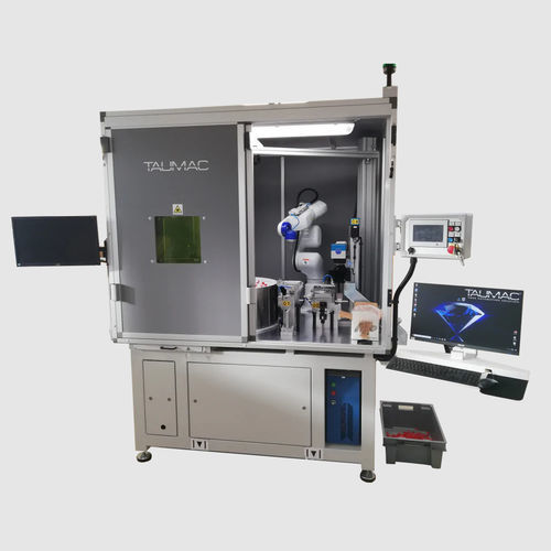 Máquina de marcado láser - Taumac - compacta / para botones / con sistema de visión