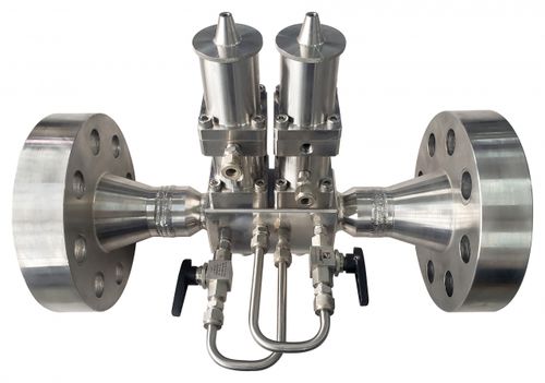 Válvula de membrana - TWIN - Gascat - con actuador eléctrico / para gas natural / con brida
