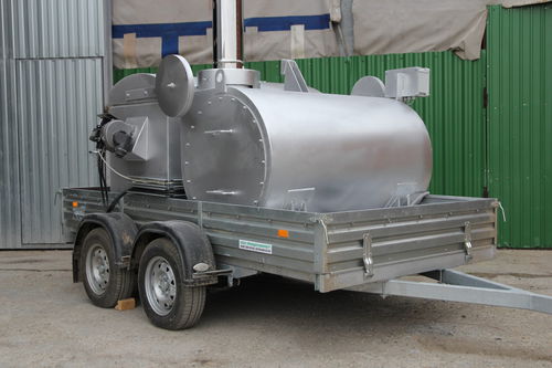 Incinerador de residuos industriales - В-400 - FEUPROM - para residuos médicos / con horno rotativo / intermitente