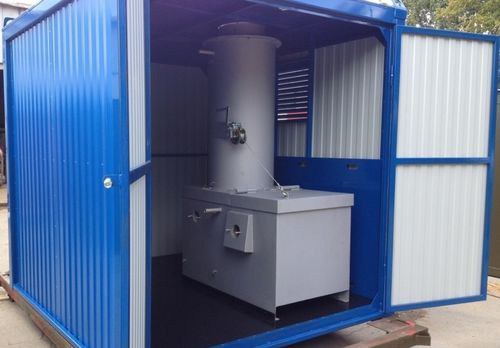 Incinerador de residuos industriales - В-150 - FEUPROM - para residuos médicos / con horno rotativo / intermitente