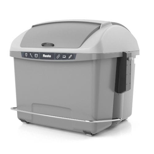 Contenedor de residuos de plástico - OVAL 3000 - CONTENUR SL - inteligente / de carga lateral / para residuos domésticos