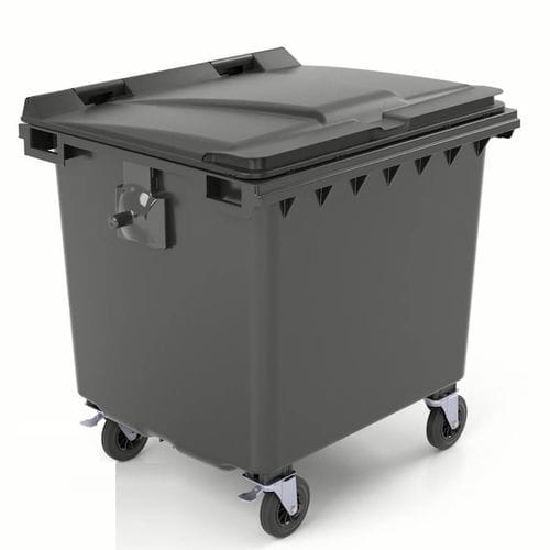 Contenedor de residuos de PEAD - C1000 - CONTENUR SL - de carga trasera / para residuos urbanos / para papel