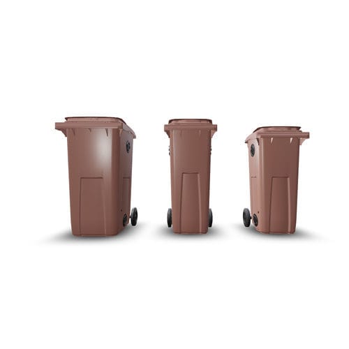 Contenedor de residuos de cartón - Biocontainer - CONTENUR SL - de PEAD / de carga trasera / para residuos orgánicos