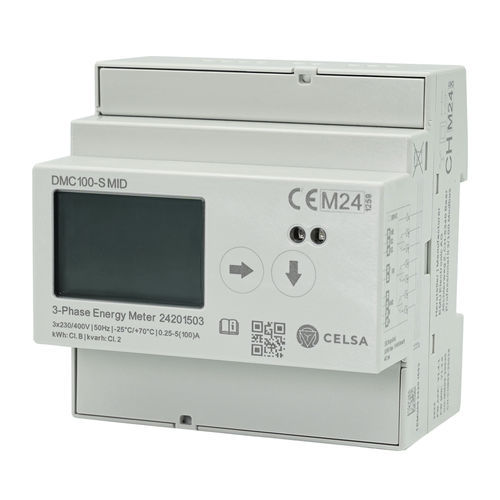 Contador de energía eléctrica trifásico - DMC100-S MID  - Celsa Messgeräte GmbH - en riel DIN / RS-485 / Modbus