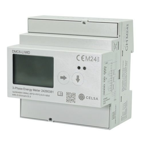 Contador de energía eléctrica trifásico - DMC6-LI MID - Celsa Messgeräte GmbH - en riel DIN / con pantalla LCD / certificado MID