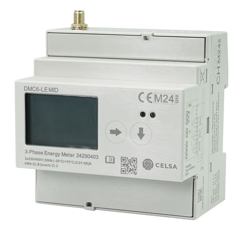 Contador de energía eléctrica trifásico - DMC6-LE MID - Celsa Messgeräte GmbH - en riel DIN / con pantalla LCD / certificado MID